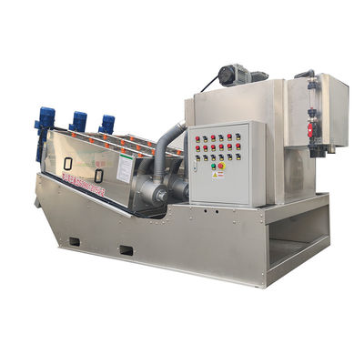 De Modder Ontwaterende Machine van Volute van de schroefpers voor Rioleringswaterzuiveringsinstallatie