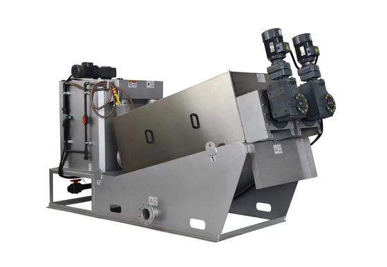 De Modder Ontwaterende Machine van Volute van de schroefpers voor Rioleringswaterzuiveringsinstallatie