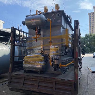 Roestvrij staal Horizontale Stroom DAF Dissolved Air Flotation Machine Geïntegreerde 50m3/H