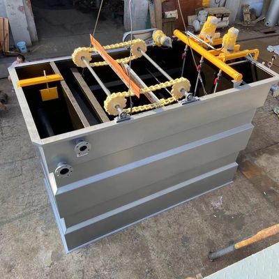 Roestvrij staal Horizontale Stroom DAF Dissolved Air Flotation Machine Geïntegreerde 50m3/H