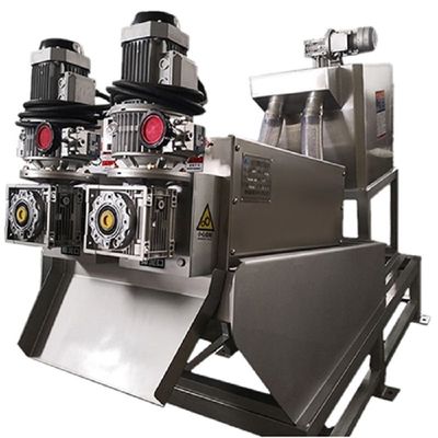 10m3/H van de de Filtratieconcentratie van de modder Ontwaterende Machine van de de Persvaste-vloeibare stof Geïntegreerde de Schroefstapelaar Scheiding