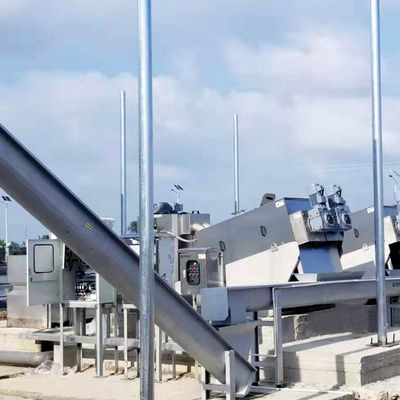 10m3/H van de de Filtratieconcentratie van de modder Ontwaterende Machine van de de Persvaste-vloeibare stof Geïntegreerde de Schroefstapelaar Scheiding