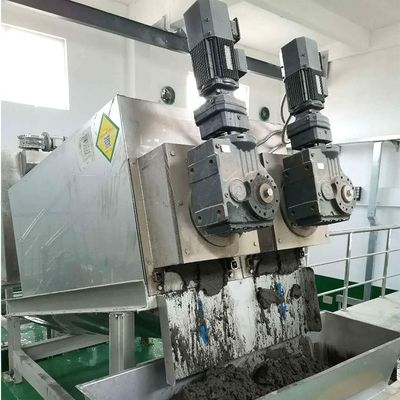 15m3/H spiraalvormig van de het voedselfabriek van de modder ontwaterend machine de modder ontwaterend materiaal