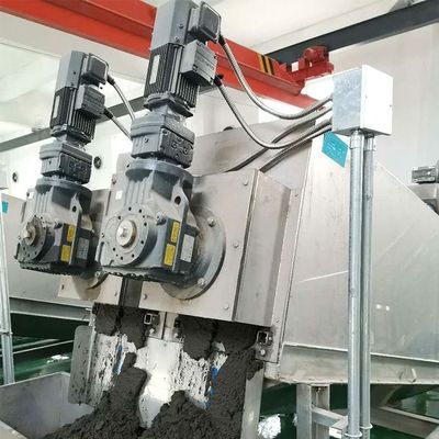 15m3/H spiraalvormig van de het voedselfabriek van de modder ontwaterend machine de modder ontwaterend materiaal