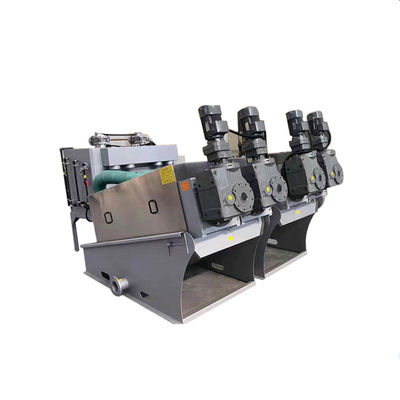 Industriële Volute Slib Ontwateringsmachine Riolering Farm Fecale Afvalwaterbehandeling