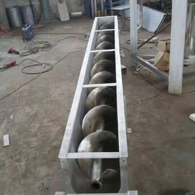 Dubbele de Schroeftransportband 1000mm van het Schacht Horizontale Roestvrije staal voor Kolenindustrie