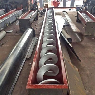 Dubbele de Schroeftransportband 1000mm van het Schacht Horizontale Roestvrije staal voor Kolenindustrie