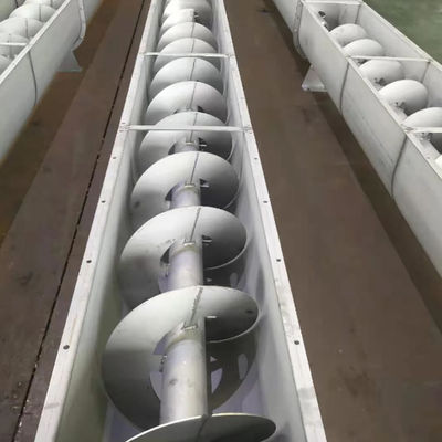 140m Shaftless de Transportband van de de Avegaarschroef van de Schroeftransportband voor de Modder van het Olieafval het Vervoeren
