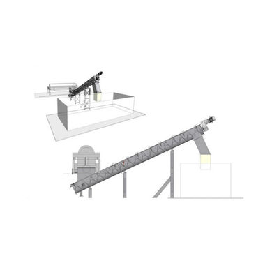 Van de het Poederschroef van de roestvrij staalavegaar Spiraalvormig Korrelig Materieel de Transportbandhoog rendement
