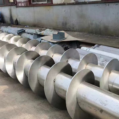 Slag Sprial 304 roestvrij schroefconveyor van koolstofstaal voor cement