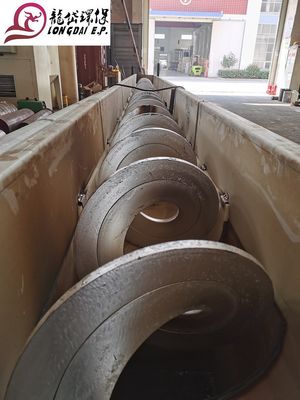 Roterende Shaftless-Schroeftransportband, Horizontale de Schroeftransportband van 16r/min