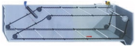 3m het SysteemKoolstofstaal van de Kettingsschraper voor de Tank van de Waterbehandeling