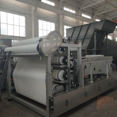 Het Ontwaterende Materiaal van de roestvrij staaldunne modder, 10m3/h-de Waterzuiveringsinstallatie van de Riempers