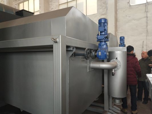 Het Ontwaterende Materiaal van de roestvrij staaldunne modder, 10m3/h-de Waterzuiveringsinstallatie van de Riempers
