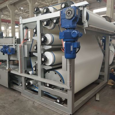 Het Ontwaterende Materiaal van de roestvrij staaldunne modder, 10m3/h-de Waterzuiveringsinstallatie van de Riempers