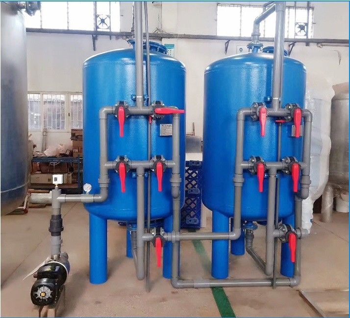 Van de Koolstofstaal Geactiveerde Koolstof SS304 Filter Teruggewonnen Waterbehandeling Van verschillende media