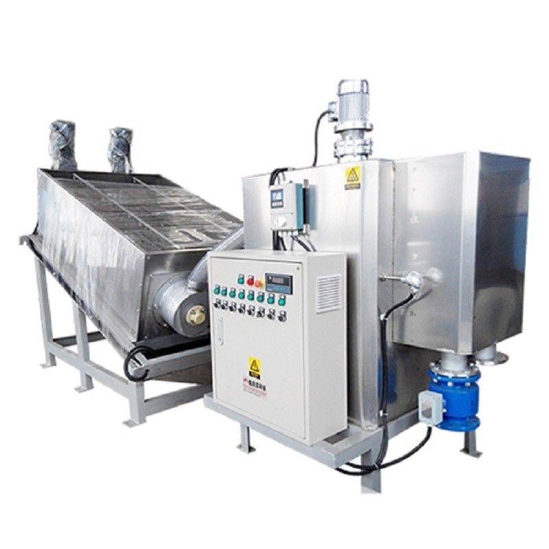 10m3/H van de de Filtratieconcentratie van de modder Ontwaterende Machine van de de Persvaste-vloeibare stof Geïntegreerde de Schroefstapelaar Scheiding