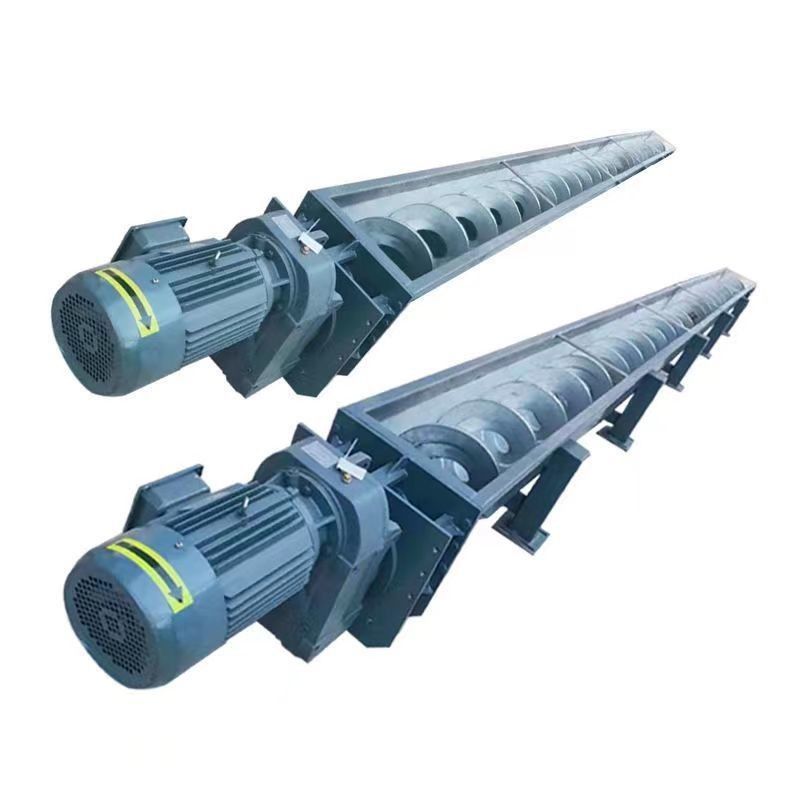 Dubbele de Schroeftransportband 1000mm van het Schacht Horizontale Roestvrije staal voor Kolenindustrie