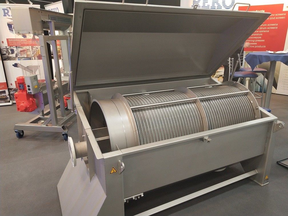 Automatic Backwashing Drum Microfilter – Food Grade Fine Particle Removal System