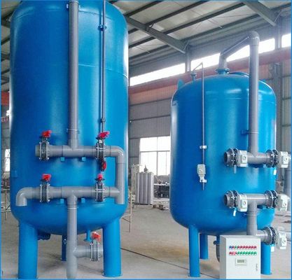 Van de Koolstofstaal Geactiveerde Koolstof SS304 Filter Teruggewonnen Waterbehandeling Van verschillende media
