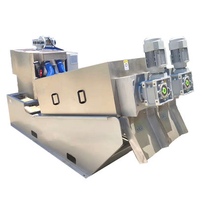 Van de de Modder Ontwaterend Machine van de vaste-vloeibare stofscheiding SS304 Spiraalvormig Automatisch Schroeftype