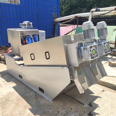 Van de de Modder Ontwaterend Machine van de vaste-vloeibare stofscheiding SS304 Spiraalvormig Automatisch Schroeftype
