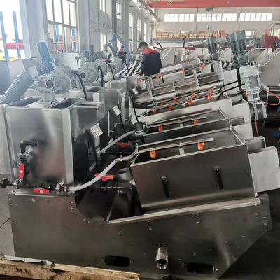 Van de de Modder Ontwaterend Machine van de vaste-vloeibare stofscheiding SS304 Spiraalvormig Automatisch Schroeftype