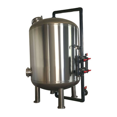 SS304 de Filtertank van de Waterbehandeling van verschillende media voor Hars van de Kwarts de Zand Geactiveerde Koolstof