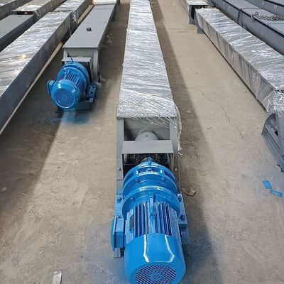3m3/h u-type van het de transportbandvoer van de koolstofstaal de shaftless schroef van de de modderschacht spiraalvormige transportband