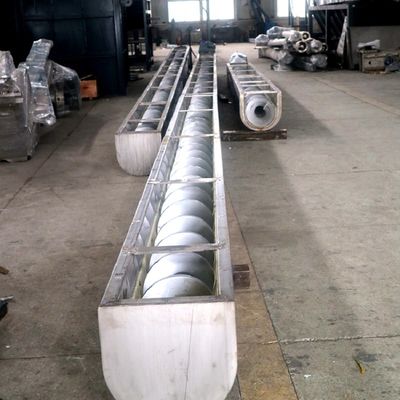 De u-vormige Transportband van de Schroefriem Shaftless voor de Modderkoolstof Ash Concrete van de Mortierkorrel