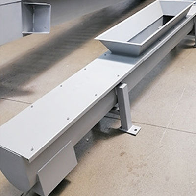 De u-vormige Transportband van de Schroefriem Shaftless voor de Modderkoolstof Ash Concrete van de Mortierkorrel