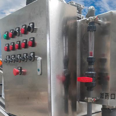 Spiraalvormige Type Schroefpers Modder Ontwaterende Machine SS 304 Materiaal: