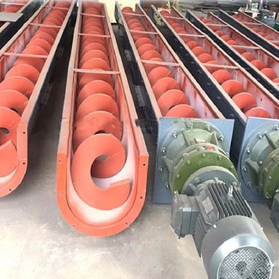 RVS Silo Cement Schroef Transportband Machine Spiraal Voor Poeder