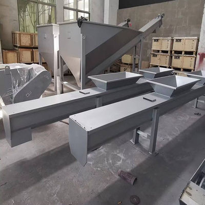 Shaftless de U-vormige SS Transportband van de Cementschroef voor de Kalk van de Dierenvoer Verpulverde Steenkool