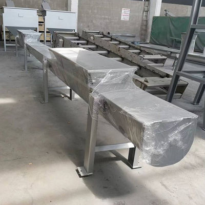 Shaftless de U-vormige SS Transportband van de Cementschroef voor de Kalk van de Dierenvoer Verpulverde Steenkool