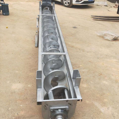 U Type van het de Modderpoeder van Shaftless van de de Avegaarschroef de Transportbandmachine SS316L 1-10t/h