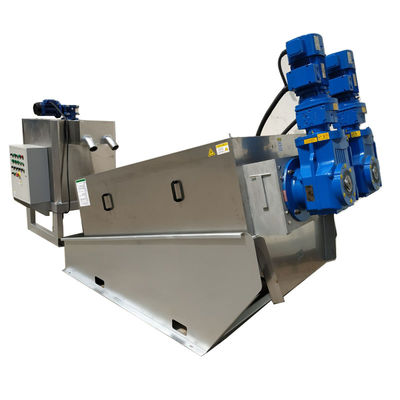 De volledige Geautomatiseerde Ontwaterende Machine 18-30kg/h van de Roestvrij staal Spiraalvormige Modder