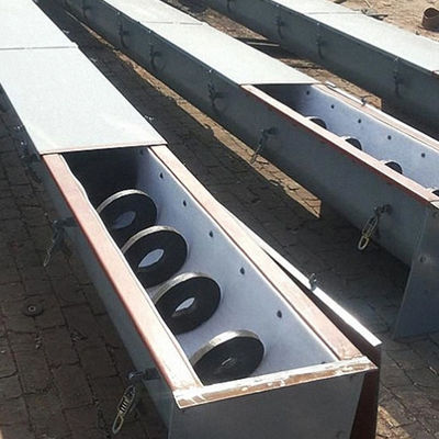 1~100m Lengte Geautomatiseerde de Schroeftransportband van Koolstofstaalshaftless voor het Poeder van de Cementkorrel