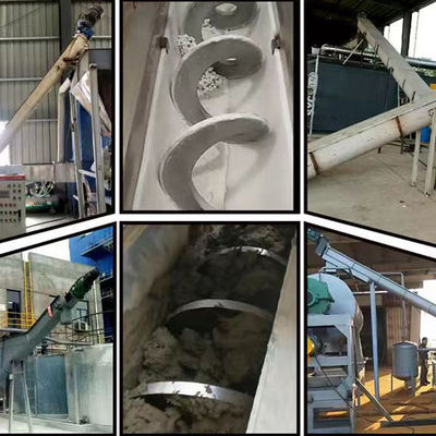 Van de Transportbandshaftless van de aanpassings304ss Shaftless Schroef de Spiraalvormige Transportband