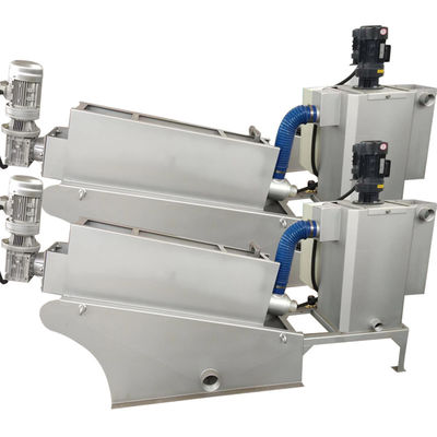 Van de de Schroefpers van 304SS 316SS van de de Modder Ontwaterend Machine 20m3/H de Waterzuiveringsinstallatiemateriaal