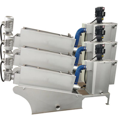 Pers van de de Machine Multischroef van de waterzuiveringsinstallatiemodder de Ontwaterende 1-2500kgs/H