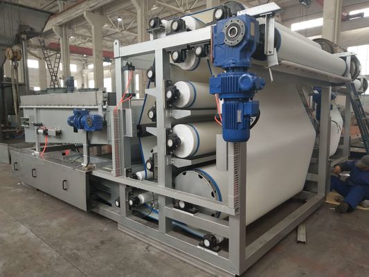 20kg/h de Modder van de riempers het Ontwateren, 1000mm de Pers van de Riemfilter voor Waterzuiveringsinstallatie