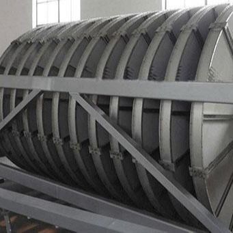 Witte Waterzuiveringsinstallatietank, de Filter van de Vezel Roterende Trommel