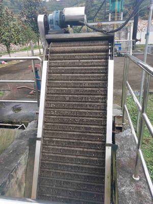 3.0KW het mechanische van het het Schermafvalwater van de Roestvrij staalbar Scherm van de de Rioleringsbar